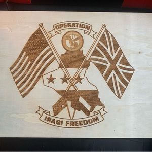 Operation Iraqi Freedom Wood Box